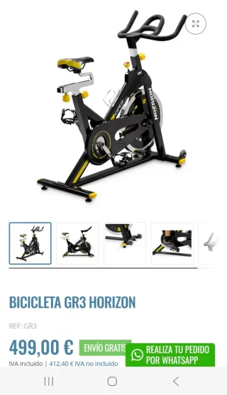 Bicicleta Spinning GR3 Horizon