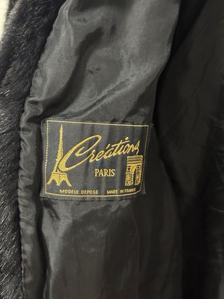 Chaquetón pelo negro sin usar