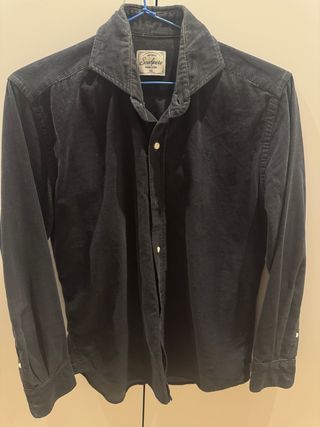 Camisa Scalpers micropana azul T.38