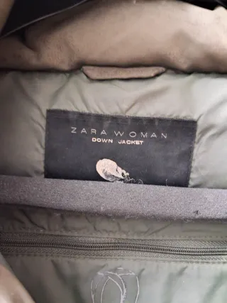 Abrigo acolchado verde mujer