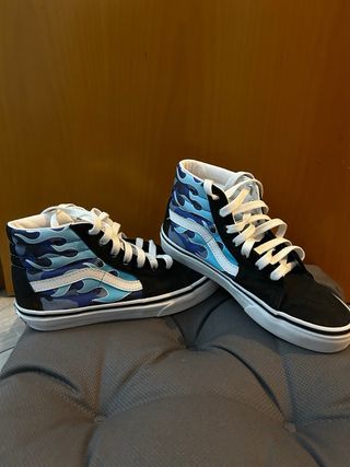 20 C/U--Zapatillas Vans Altas Niñ@s talla 34 ambos