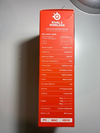 Mouse Gamer SteelSeries Rival 3 Wireless