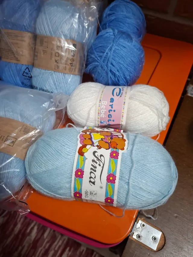 Lanas para tejer - Pack de colores azules