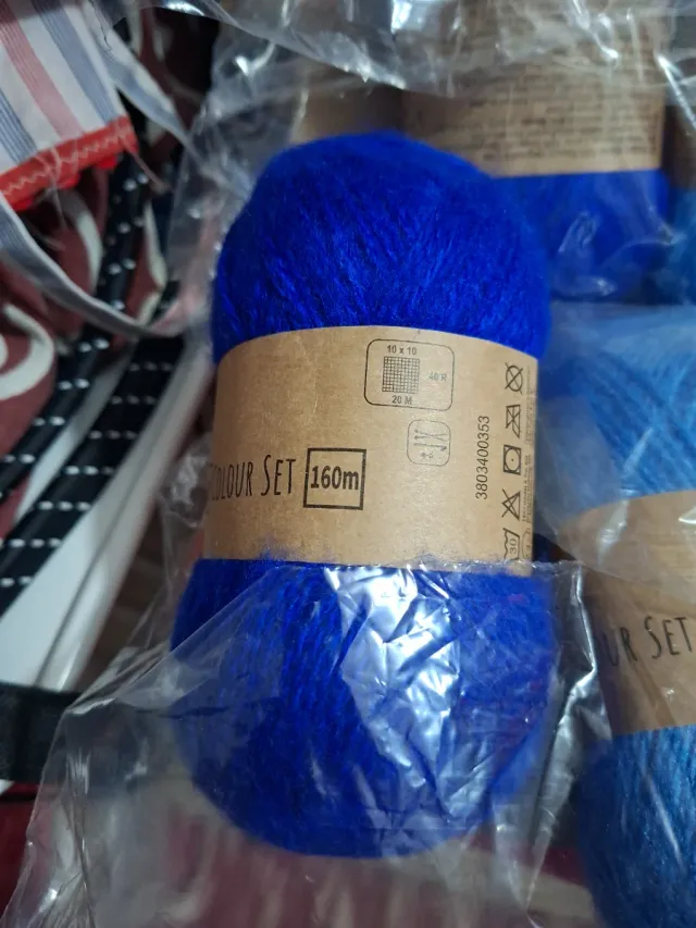 Lanas para tejer - Pack de colores azules