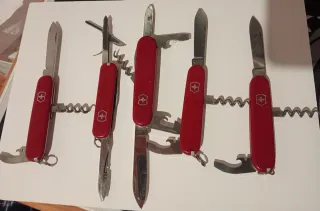 Lotto di 5 Coltelli Svizzeri Victorinox Originali