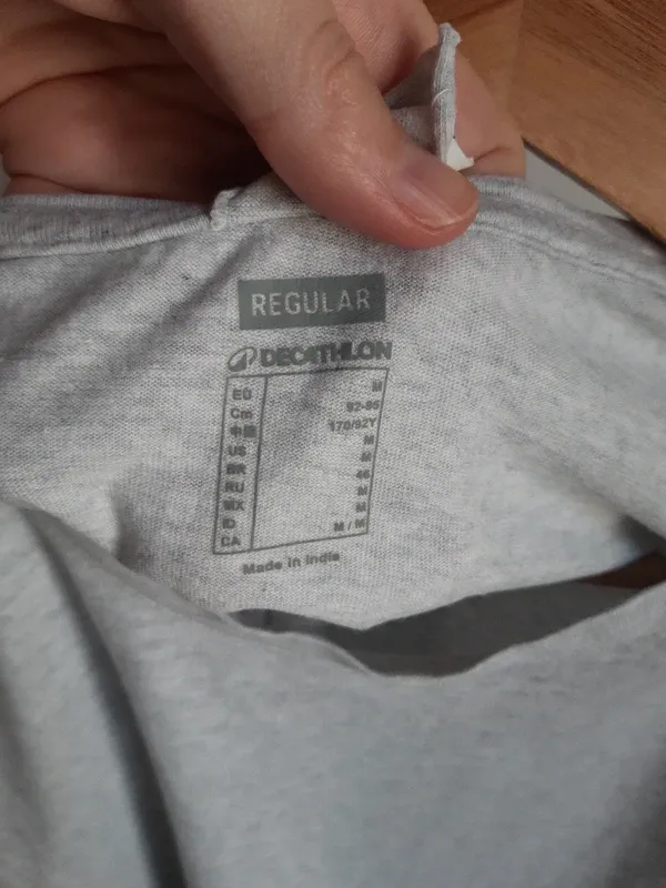 Camiseta Decathlon Gris Mujer Talla M