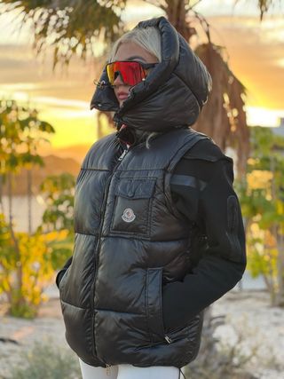 Chaleco Moncler Negro Hombre