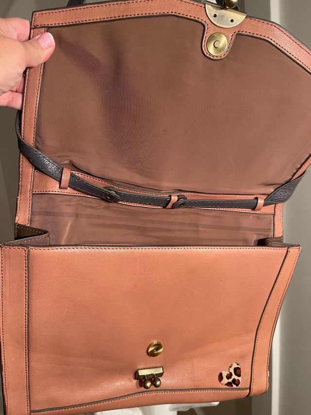 Bolso Hoss Intropia Piel Rosa Corazones