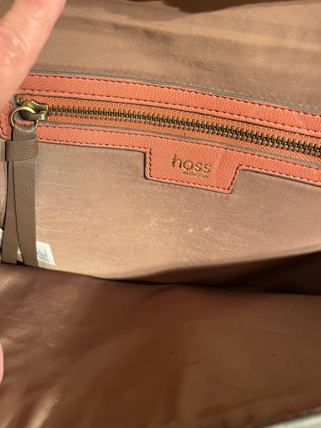 Bolso Hoss Intropia Piel Rosa Corazones