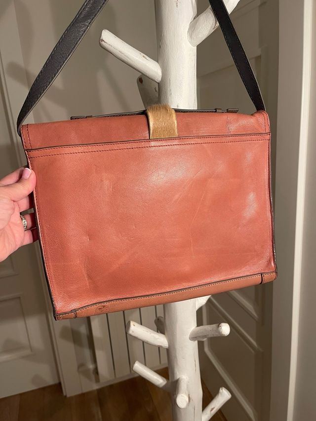 Bolso Hoss Intropia Piel Rosa Corazones