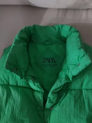 Chaleco niña Zara verde talla 11-12 años
