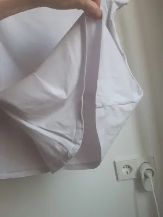 2 Camisetas H&M Manga Corta Mujer Blancas