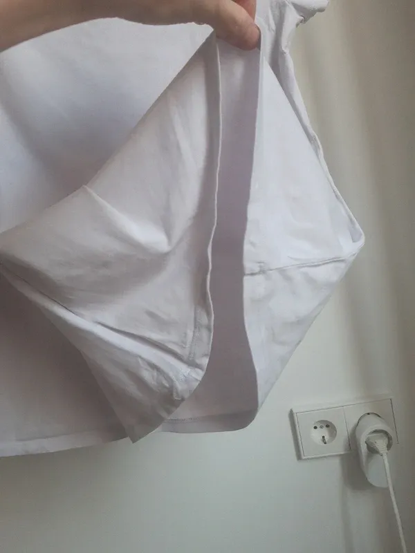 2 Camisetas H&M Manga Corta Mujer Blancas