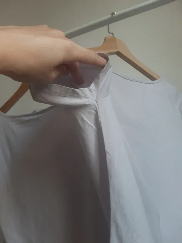 2 Camisetas H&M Manga Corta Mujer Blancas