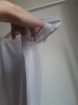 2 Camisetas H&M Manga Corta Mujer Blancas