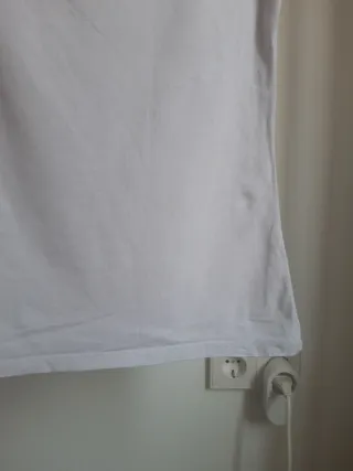 2 Camisetas H&M Manga Corta Mujer Blancas