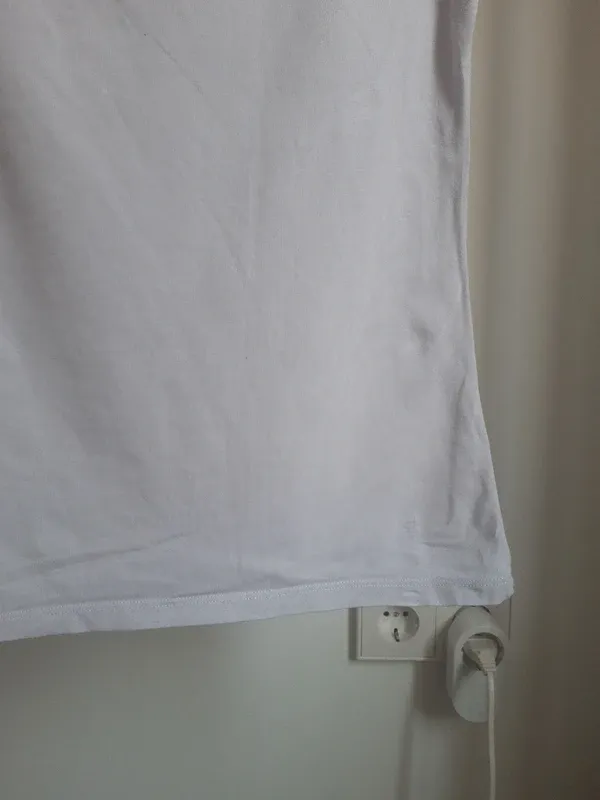 2 Camisetas H&M Manga Corta Mujer Blancas