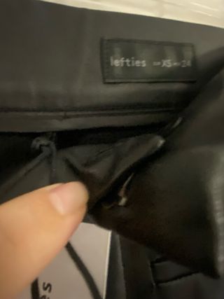 Pantalón efecto piel XS