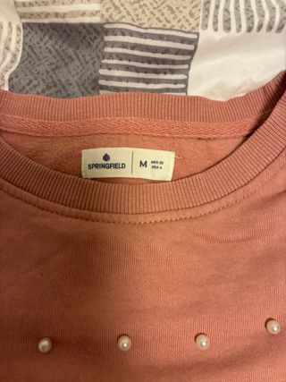 Sudadera Springfield floral perlas Talla M