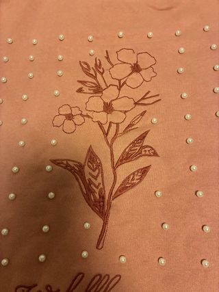 Sudadera Springfield floral perlas Talla M