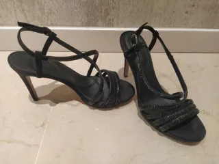 Sandalias fiesta Elvio Zanon negras