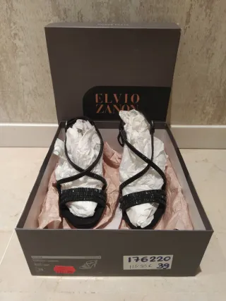 Sandalias fiesta Elvio Zanon negras