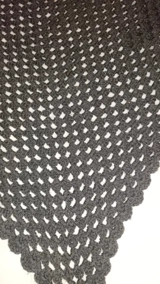 Toquilla de lana gris