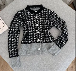 Cárdigan Houndstooth Talla S
