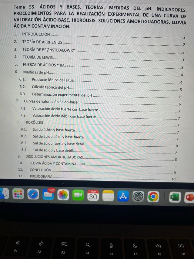 Temas oposición Física y Química personalizados