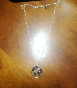 Collar Plata de Ley 925 Mundo