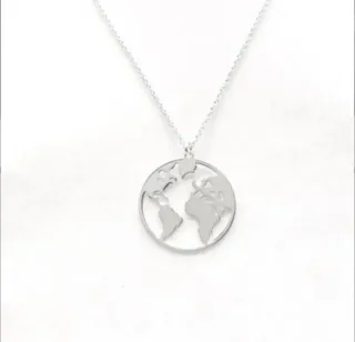 Collar Plata de Ley 925 Mundo