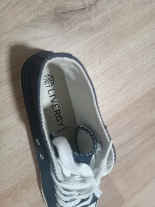 Tenis Livergy Azul/Blanco Talla 43