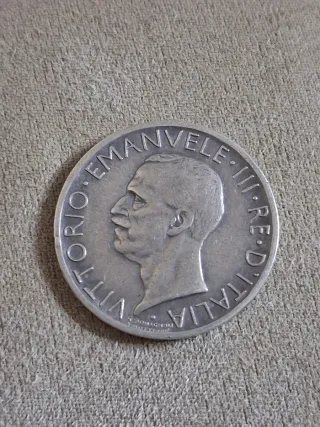 5 Lire 1930 Vittorio Emanuele III Rara