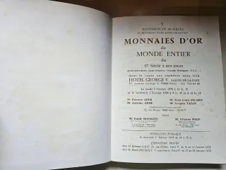 Catálogo Subasta Monedas de Oro Bourgey