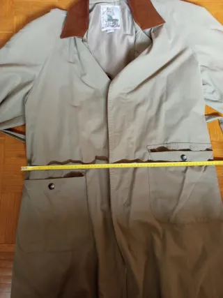 Gabardina beige hombre