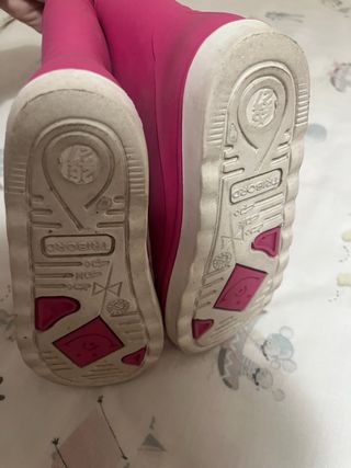 Botas de agua niña Tribord rosa T.26/27