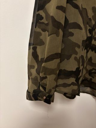 camisa ZARA estampado camuflaje