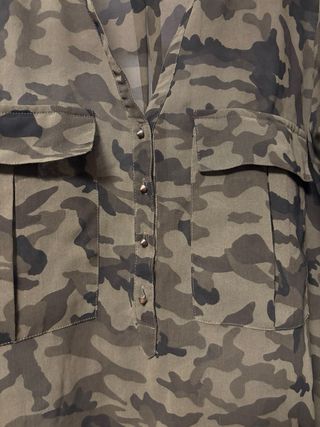 camisa ZARA estampado camuflaje