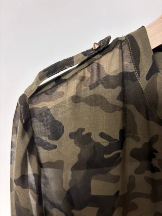 camisa ZARA estampado camuflaje