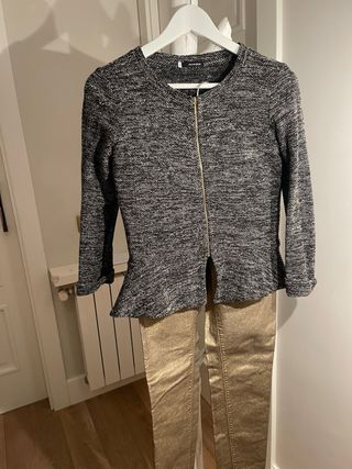 Conjunto Chaqueta Scorpion Negra y Dorada