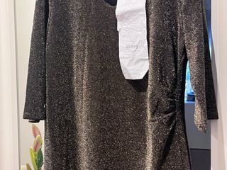 Vestido fiesta dorado brillante