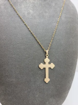 Collar Cruz Goldfield 14/20 Chapado Oro 18K