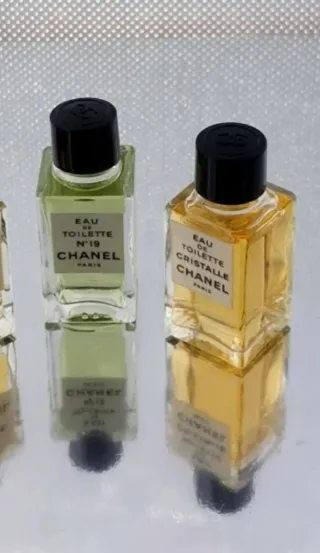 Miniaturas Perfume Chanel N°19 y Cristalle
