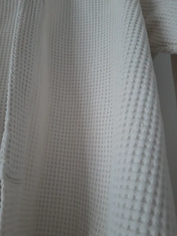 Albornoz blanco nido de abeja