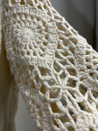 Jersey Shein calado beige talla única