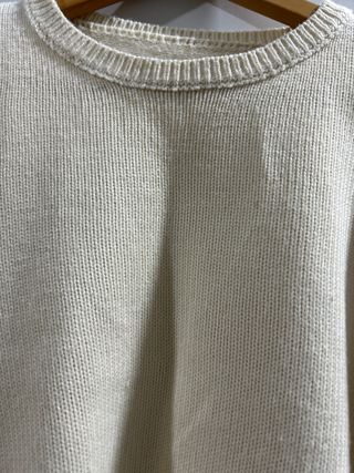 Jersey Shein calado beige talla única