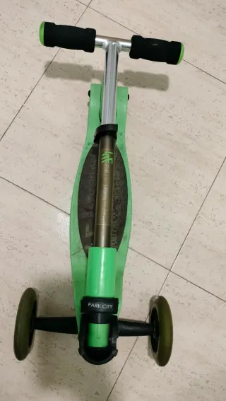 Patinete infantil 3 ruedas verde