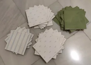 Lote de 30 azulejos decorativos