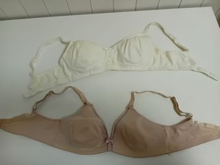 Lote 2 Sujetadores Lactancia Beige y Blanco