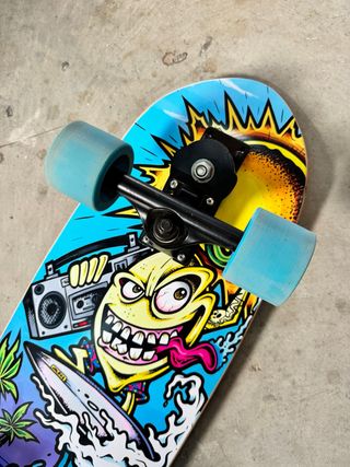 Surfskate con ruote azzurre